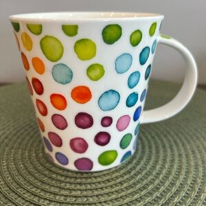 Dunoon Hot Spots Lomond Shape Mug Fine Bone China 16 Ounce 4 Inches Tall. In EUC